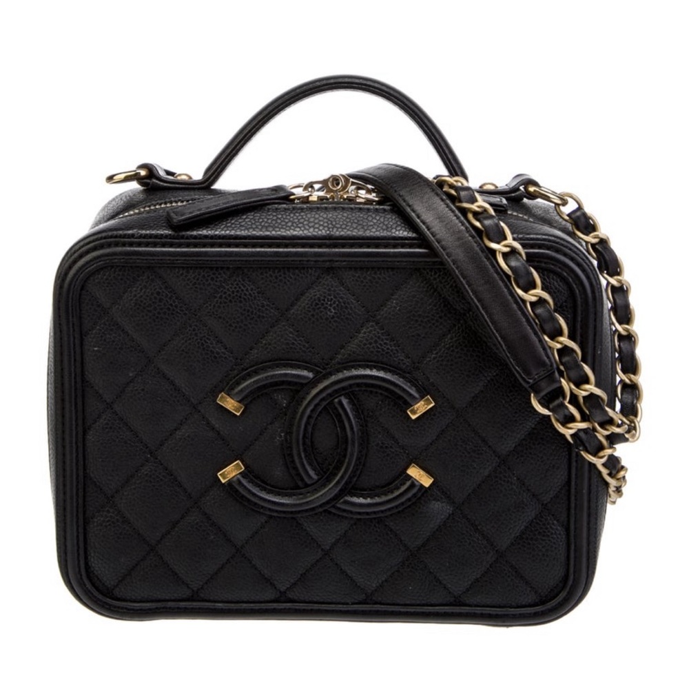 Chanel Medium Caviar Filigree Vanity Case